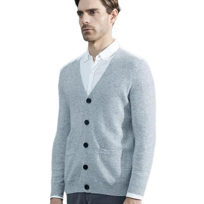 Men’s Merino Wool Knit Cardigan