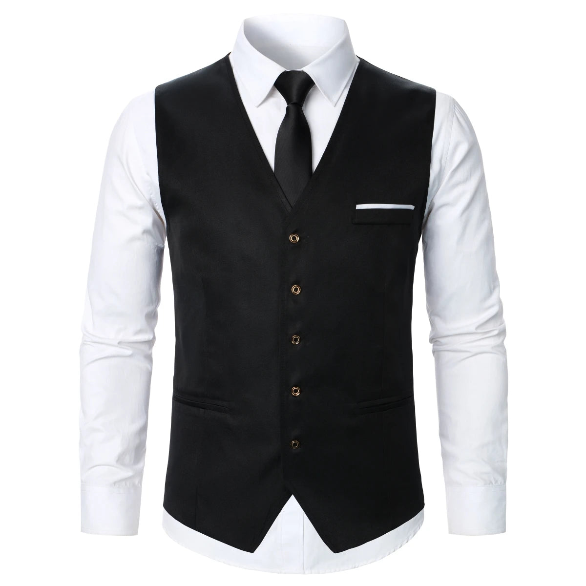 Stripped Elegance Men’s Suit Vest