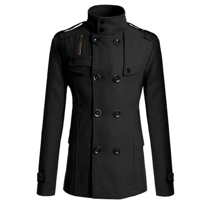 Men's Long Overcoat Fashion Gentleman Coat for Man