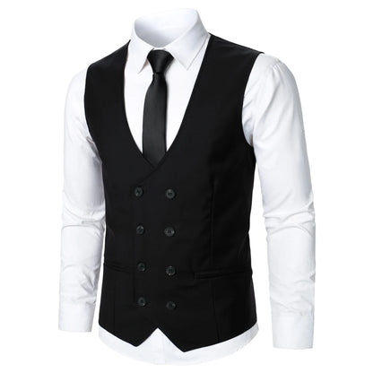 Stripped Elegance Men’s Suit Vest