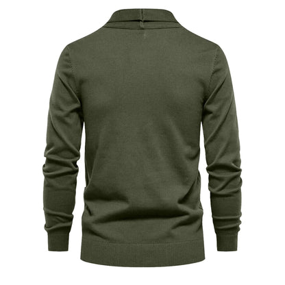 Luxury Cotton Knit Cardigan for Men