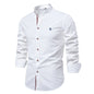 PureCraft Cotton Linen Embroidered Shirt for Men