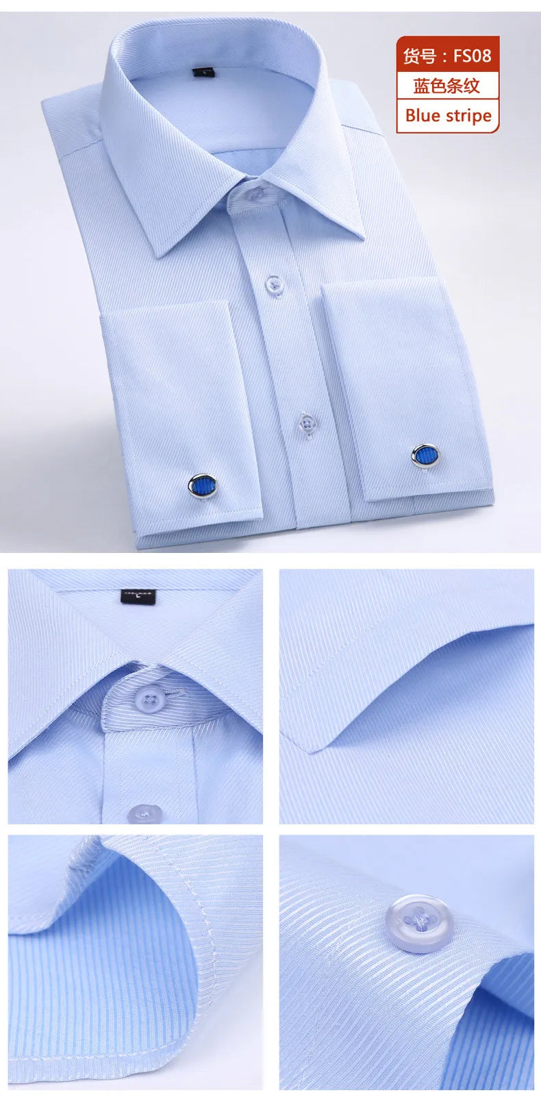 Formal Long Sleeve with Cufflink Detail