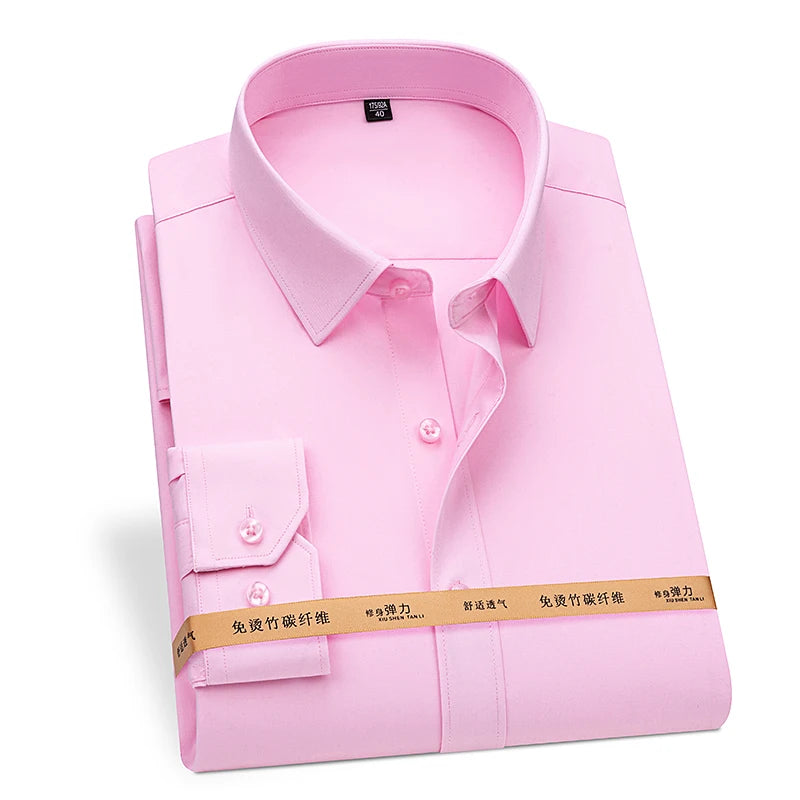 Premium Blend Men’s Long Sleeve Business Shirt