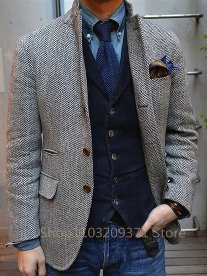 Sophisticated Brown Blazer for Business & Celebrations