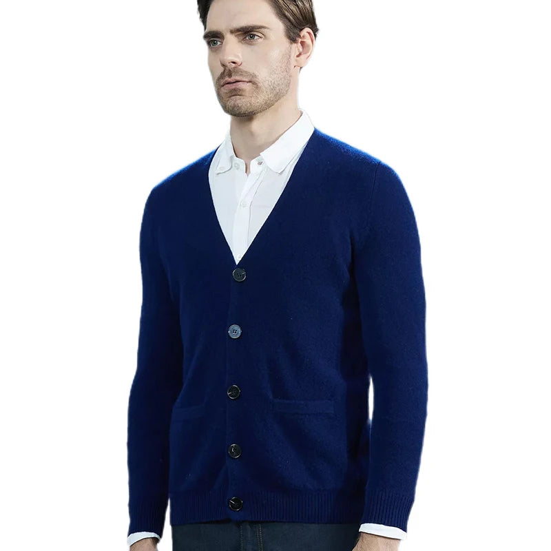Men’s Merino Wool Knit Cardigan