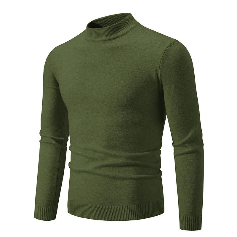 Men’s Luxe Half-Neck Knit Sweater