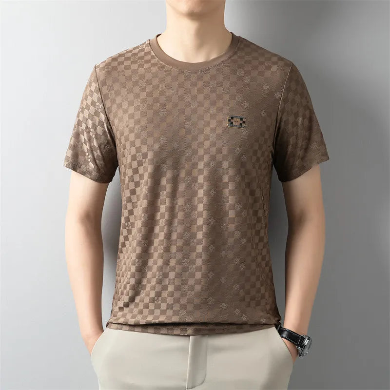 Men’s Classic Round Neck Badge T-Shirt
