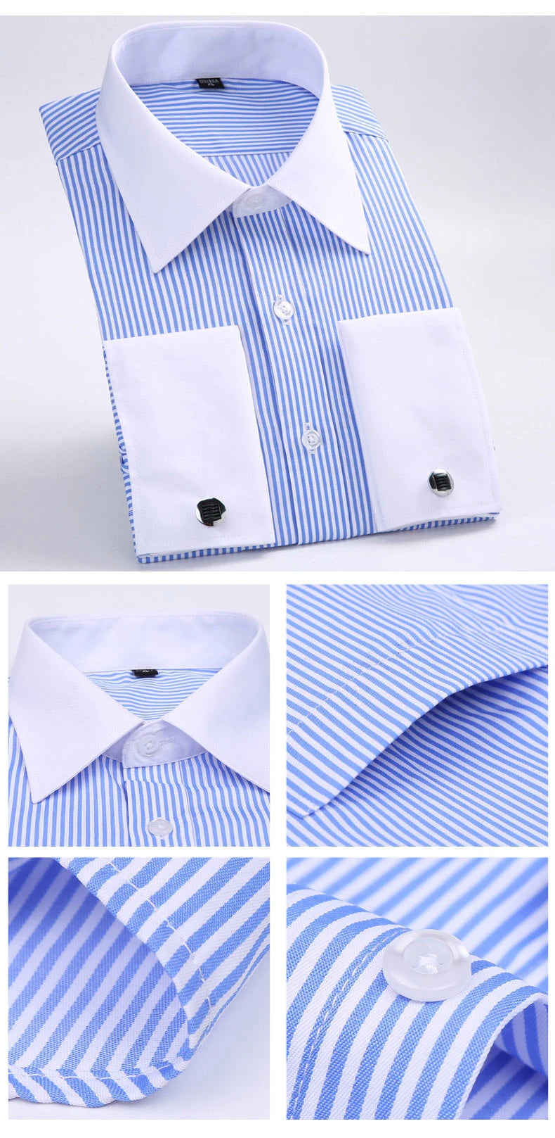Formal Long Sleeve with Cufflink Detail