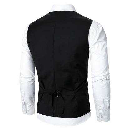 Stripped Elegance Men’s Suit Vest