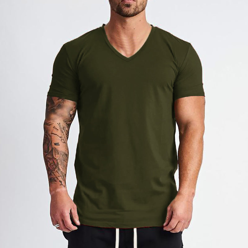 Men’s Summer V-Neck Training T-Shirt