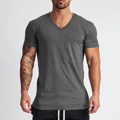Men’s Summer V-Neck Training T-Shirt