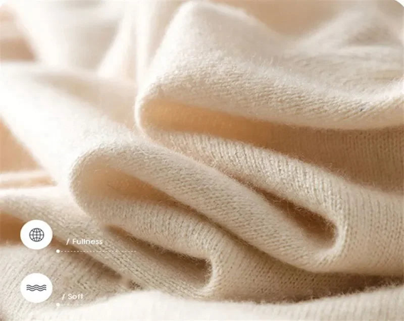 Luxury V-Neck Wool Cashmere Pullover