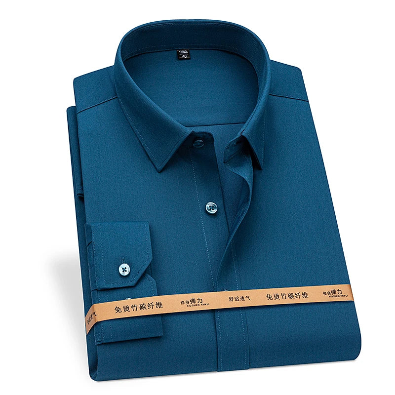 Premium Blend Men’s Long Sleeve Business Shirt