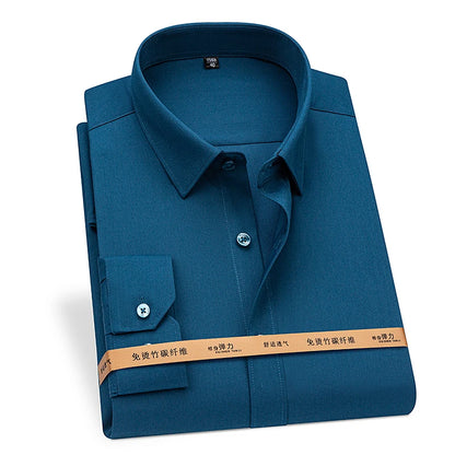 Premium Blend Men’s Long Sleeve Business Shirt