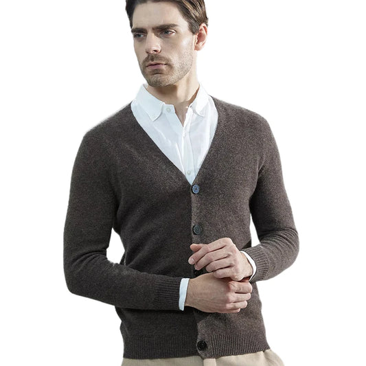 Men’s Merino Wool Knit Cardigan