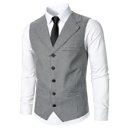 Stripped Elegance Men’s Suit Vest