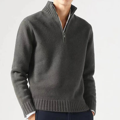 Warm Long-Sleeve Turtleneck Pullover