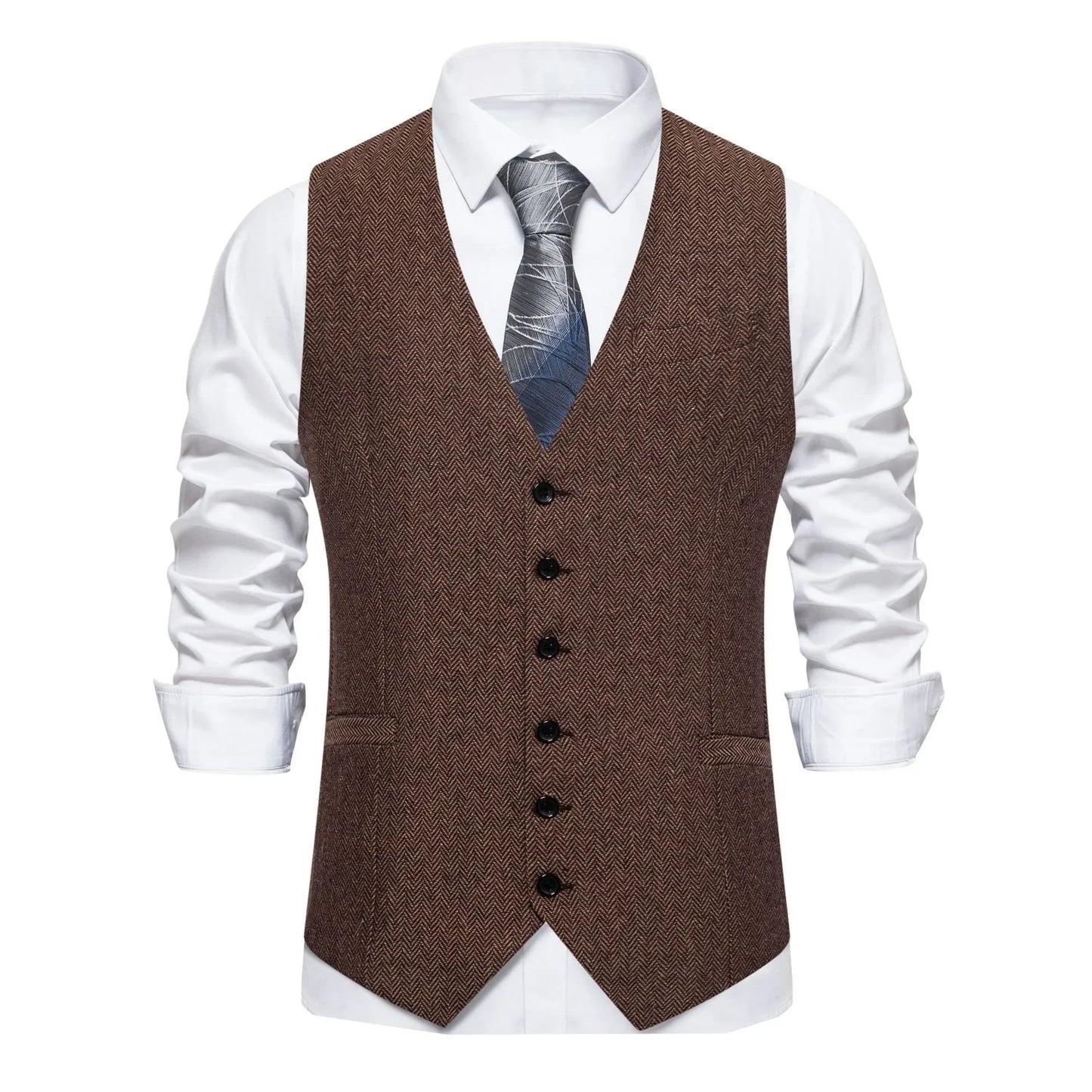 Elite Plaid Suit Vest for Men
