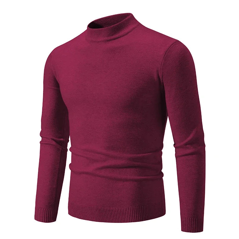Men’s Luxe Half-Neck Knit Sweater