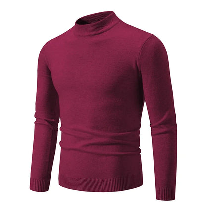 Men’s Luxe Half-Neck Knit Sweater