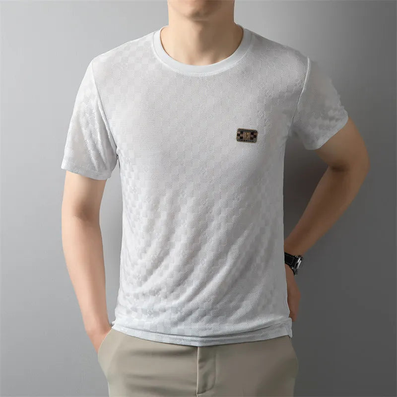 Men’s Classic Round Neck Badge T-Shirt