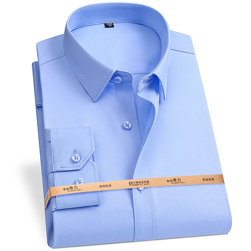 Premium Blend Men’s Long Sleeve Business Shirt