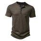 Men’s Dailywear Henry Collar T-shirt – Slim Fit Short Sleeve Top