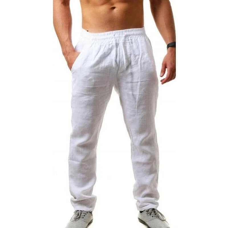 PureComfort™ Solid Linen Blend Pants