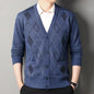 Men’s Autumn/Winter Button-Up Knit Sweater