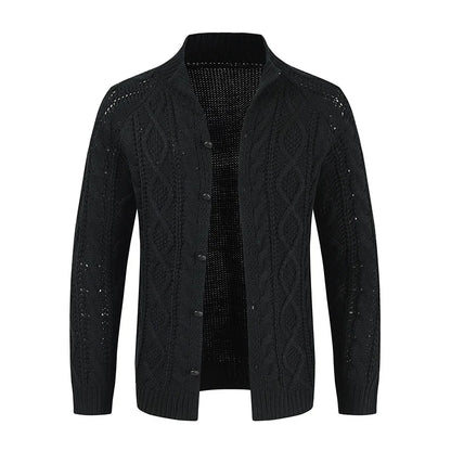 Men’s Luxe Single-Breasted Sweater Coat - Imperial