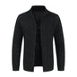 Men’s Luxe Single-Breasted Sweater Coat