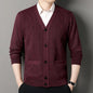 Men’s Autumn/Winter Button-Up Knit Sweater
