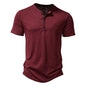 Premium Cotton Henley Tee – Men’s Casual Short Sleeve Polo