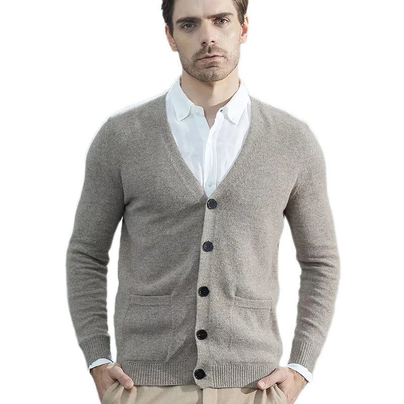 Men’s Merino Wool Knit Cardigan