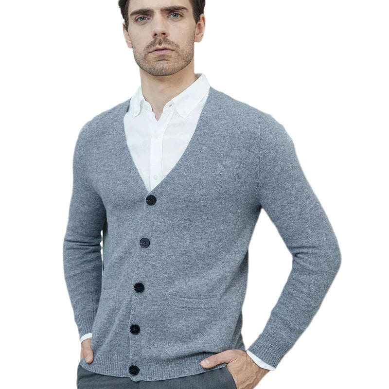 Men’s Merino Wool Knit Cardigan