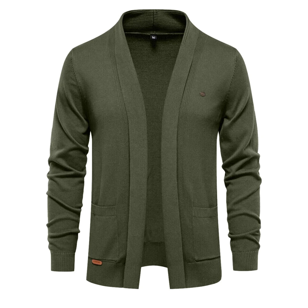 Luxury Cotton Knit Cardigan for Men