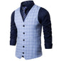 Elite Plaid Suit Vest for Men