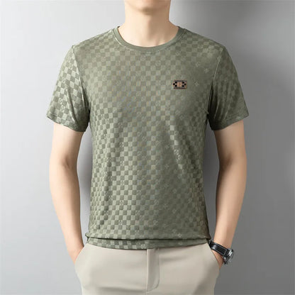 Men’s Classic Round Neck Badge T-Shirt