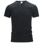 Men’s Dailywear Henry Collar T-shirt – Slim Fit Short Sleeve Top