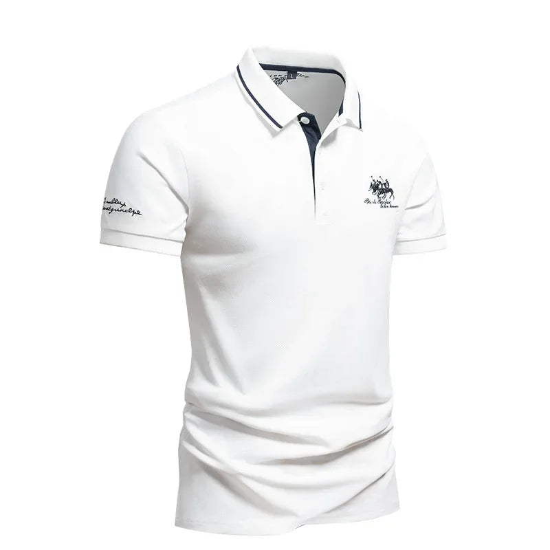 Signature Embroidered Polo – Short Sleeve