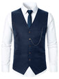 Stripped Elegance Men’s Suit Vest