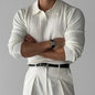 Men's Light Luxury Knitted Polo Shirt