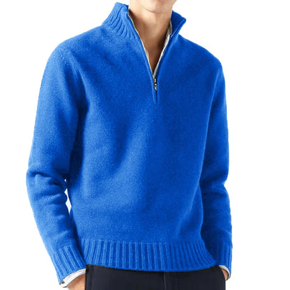 Warm Long-Sleeve Turtleneck Pullover