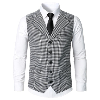 Stripped Elegance Men’s Suit Vest