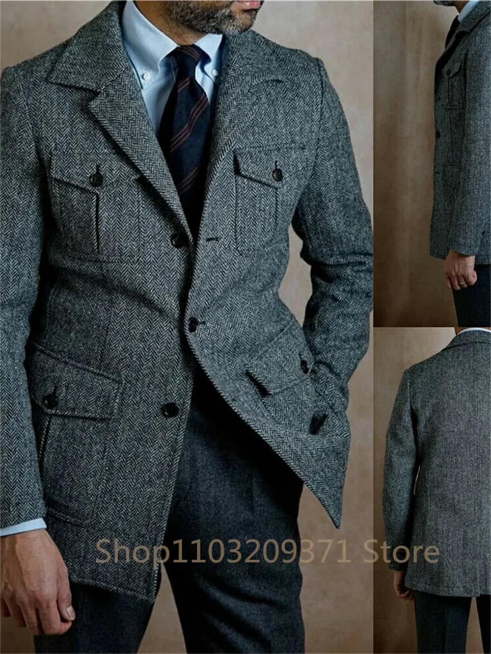 Sophisticated Brown Blazer for Business & Celebrations