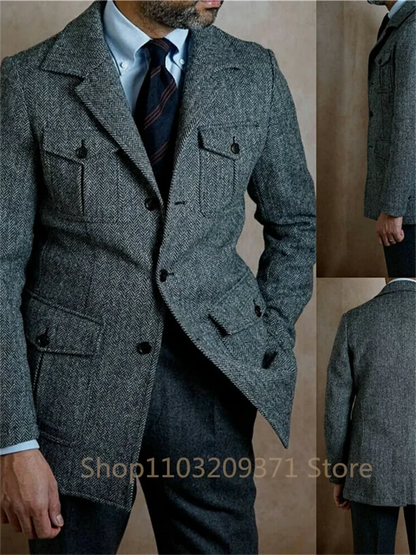 Sophisticated Brown Blazer for Business & Celebrations
