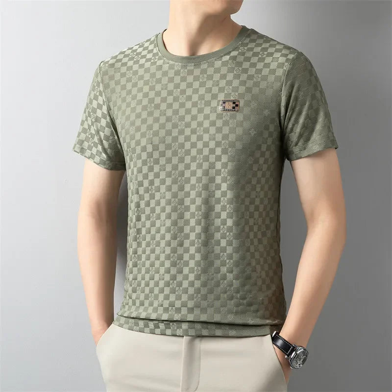 Men’s Classic Round Neck Badge T-Shirt