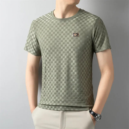 Men’s Classic Round Neck Badge T-Shirt