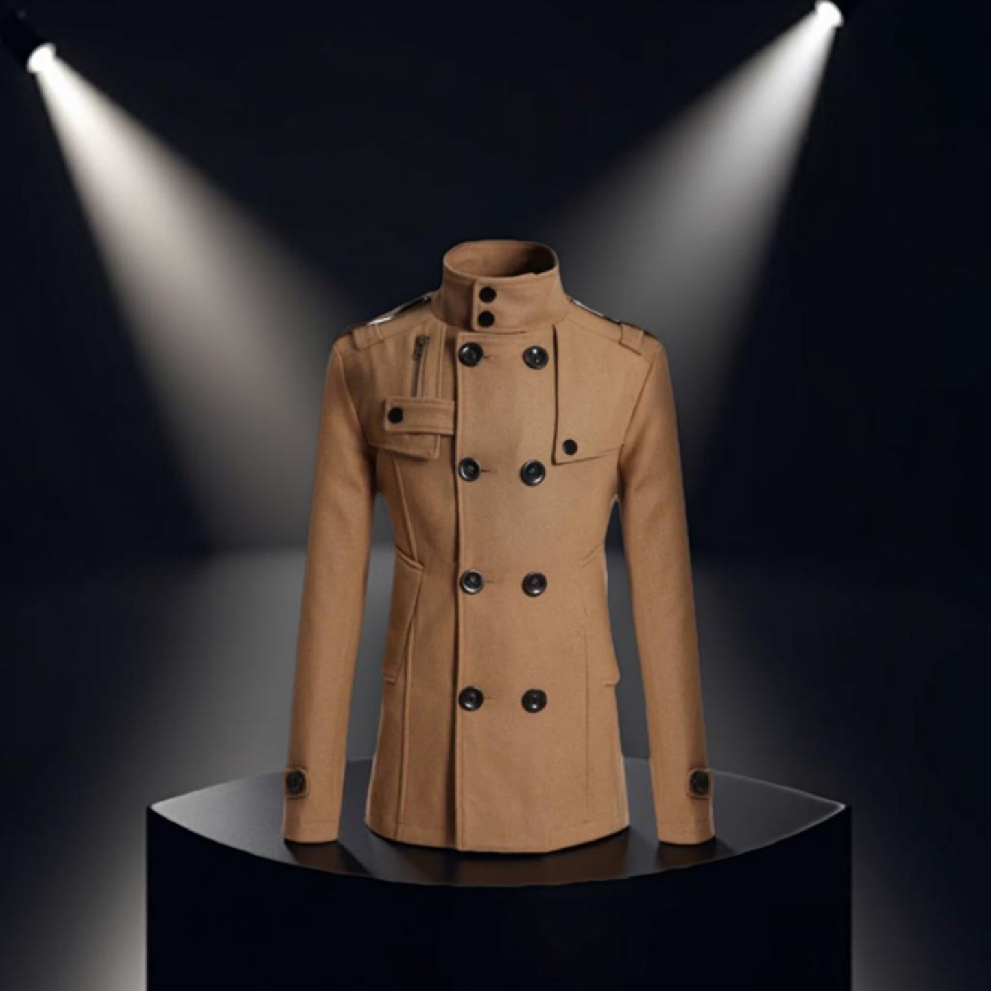 Men's Long Overcoat Fashion Gentleman Coat for Man